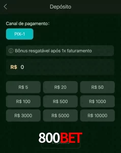 deposits 800BET